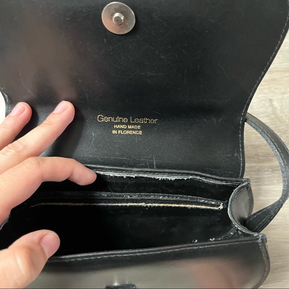 Sandra Firenze Genuine Leather Mini Crossbody Bag Hand Made in Florence Italy - Picture 6 of 11